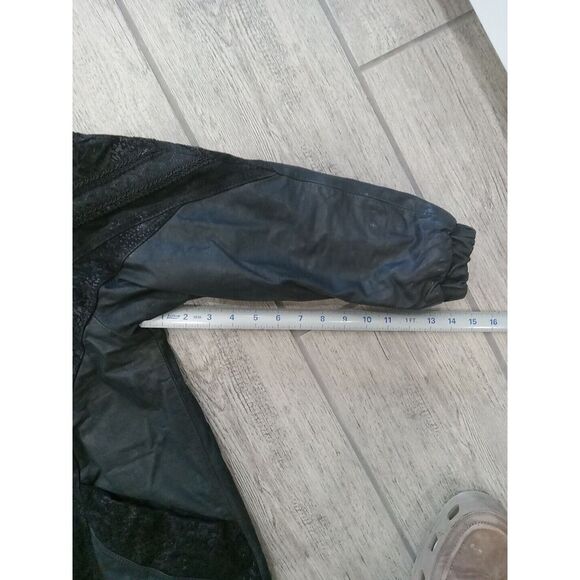 Euro Mond Top Black Leather Jacket Women Small California VTG - Picture 9 of 10